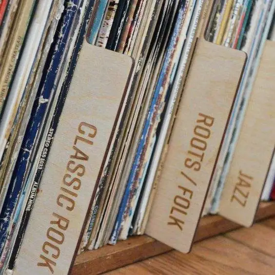 Custom Record Dividers Organizing Your Vinyl Record Collection