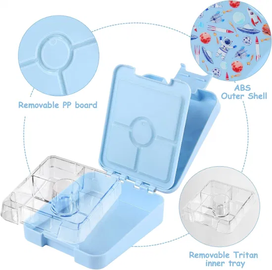 Aohea 새로운 디자인 재사용 가능 내구성 및 누출 방지 Tritan 어린이 점심 도시락 상자